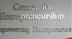 Center for Entrepreneurship sign outside the building